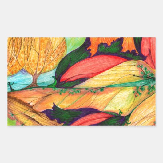 Dreamland Rechteckiger Aufkleber (Vorderseite)