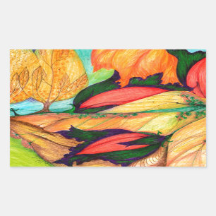 Dreamland Rechteckiger Aufkleber