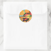 Dreamland Runder Aufkleber (Tasche)