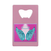 "Dreamlike Angelic Wings and Halo" Geldbeutel Flaschenöffner (Vorderseite)