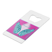 "Dreamlike Angelic Wings and Halo" Geldbeutel Flaschenöffner (Rückseite Schrägansicht)