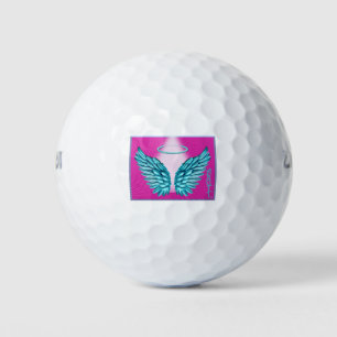 "Dreamlike Angelic Wings and Halo" Golfball