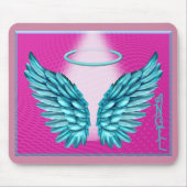 "Dreamlike Angelic Wings and Halo" Mousepad (Vorne)