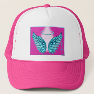 "Dreamlike Angelic Wings and Halo" Truckerkappe