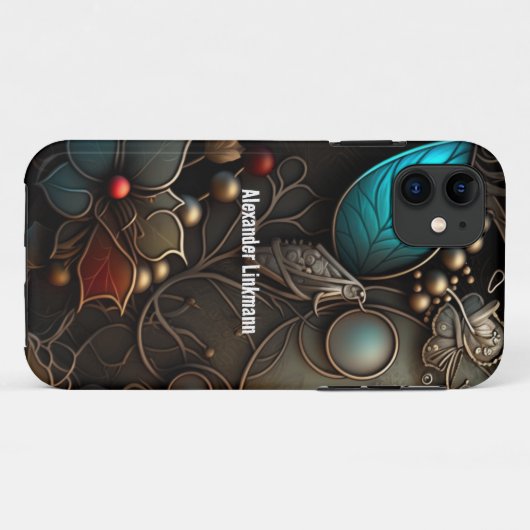 Dreamlike Bronze und Azure Metal Case-Mate iPhone Hülle (Rückseite (Horizontal))