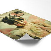 Dreamlike Children Portrait | Butterfly Whisper Poster (Ecke)