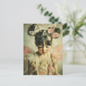 Dreamlike Children Portrait | Butterfly Whisper Postkarte (Stehend Vorderseite)