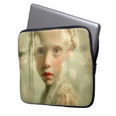 Dreamlike Children Portrait  Whispered Light Child Laptopschutzhülle (Vorderseite Links)