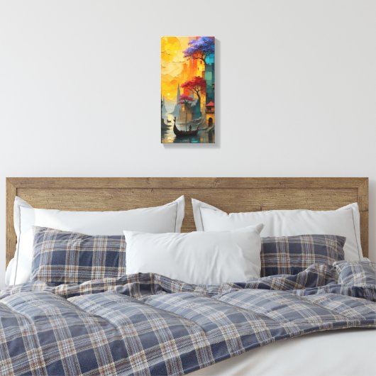 dreamlike cityscape artwork wall frame leinwanddruck (Insitu (Schlafzimmer))