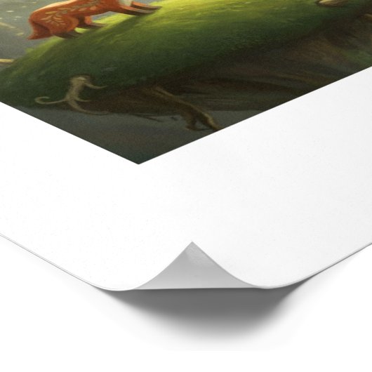 Dreamlike forest scene poster (Ecke)