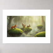Dreamlike forest scene poster (Vorne)