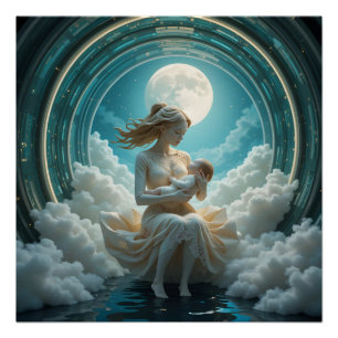 Dreamlike Maternal Cosmos Poster