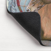 "DreamLike" - Originalkunst für Pferde und Traum Mousepad (Ecke)