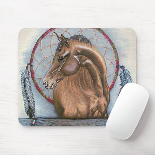 "DreamLike" - Originalkunst für Pferde und Traum Mousepad (Mit Mouse)