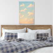Dreamlike Pastel Animal Clouds Leinwanddruck (Insitu (Schlafzimmer))
