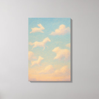 Dreamlike Pastel Animal Clouds Leinwanddruck