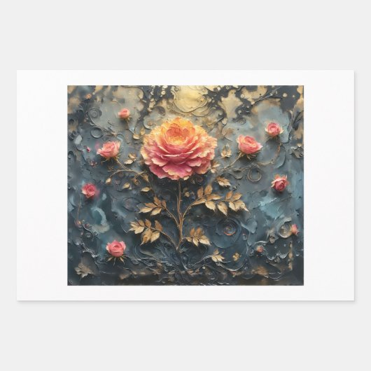 Dreamlike Roses - Decoupage Geschenkpapier Set (Vorderseite 2)