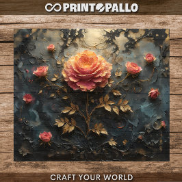 Dreamlike Roses - Decoupage  Geschenkpapier Set