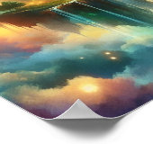 Dreamlike Sky Islands – Back to School Poster (Ecke)