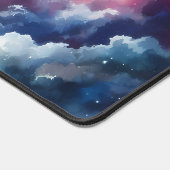 Dreamlike Watercolor Night Sky Desk Mat Schreibtischunterlage (Ecke)