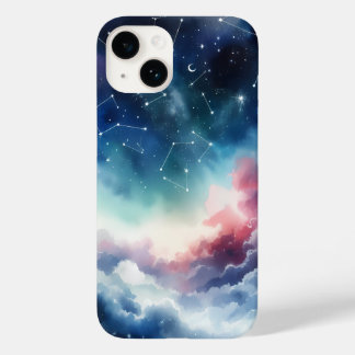 Dreamlike Watercolor Night Sky iPhone 14 Fall Case-Mate iPhone 14 Hülle