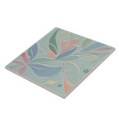 Dreamminze Abstrakte Blumenpracht Moderne Pastell  Fliese (Seite)