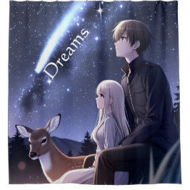 Dreams Anime Shower Curtain Duschvorhang