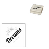 Dreams are not real gummistempel (Stempel)
