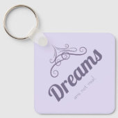 Dreams are not real schlüsselanhänger (Vorderseite)