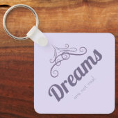 Dreams are not real schlüsselanhänger (Vorderseite)