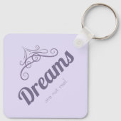 Dreams are not real schlüsselanhänger (Rückseite)