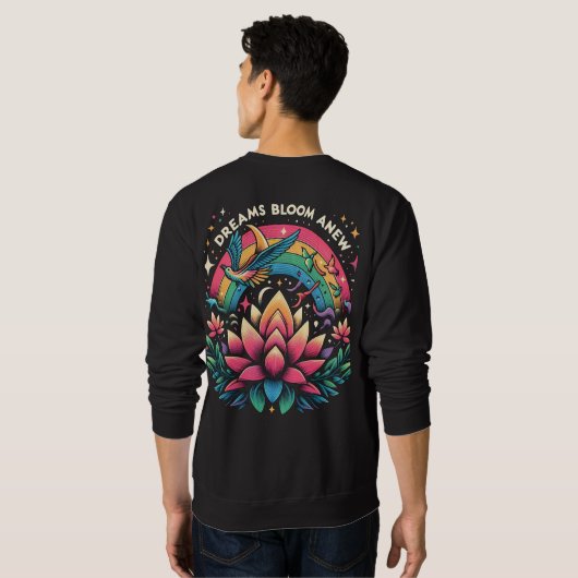 Dreams Bloom Anew Sweatshirt (Schwarz voll)