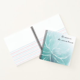 Dreams Blue Floral Notebook/Journal Notizblock