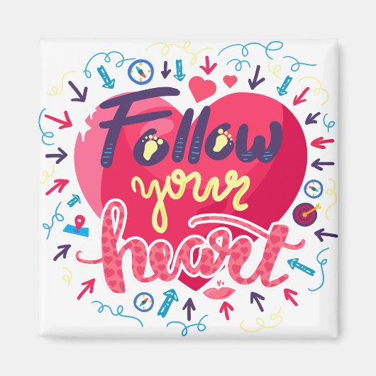 Dreams come true, Inspirational quotes Magnet (Vorne)