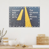 "Dreams" Positives Wall Art Poster (Küche)