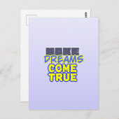 Dreams Postkarte (Vorne/Hinten)