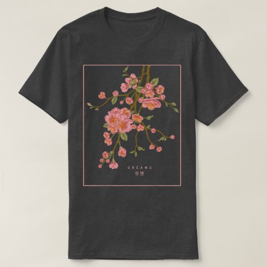 Dreams Sakura Japanische Blume Cherry Blossom Japa T-Shirt (Design vorne)