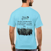 Dreams Take Flight blauer Horizont T-Shirt (Rückseite)