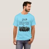 Dreams Take Flight blauer Horizont T-Shirt (Vorne ganz)