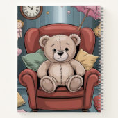 Dreams Teddy Bear Deluxe Spiral Notebook Notizblock (Rückseite)