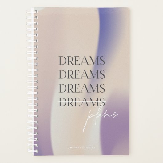 Dreams to Plans Personalized Gradient Planner Planer (Vorderseite)