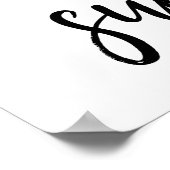 Dreams + Work = Success Poster (Ecke)