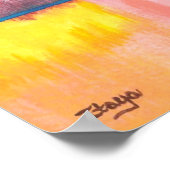 Dreamscape Abstrakt Art Städtische Landschaft Male Poster (Ecke)