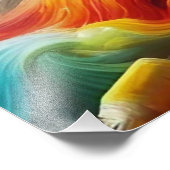 Dreamscape Abstrakt: Vibrannte digitale Kunstdruck Fotodruck (Ecke)