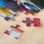 Dreamscape Abstrakt: Vibrannte digitale Kunstdruck Puzzle (Seite)