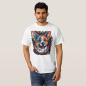 Dreamscape: Äthereal Welsh Corgi Surrealist Digita T-Shirt (Vorne ganz)