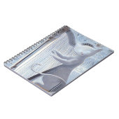 Dreamscape Cat Harp – Notebook Notizblock (Linke Seite)