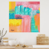 Dreamscape Große Abstrakte Kunst Original Malerei Poster (Küche)