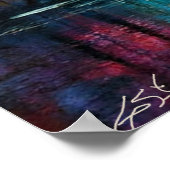 Dreamscape Grove Colorful Trees at Dusk Poster (Ecke)