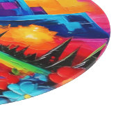 Dreamscape Horizon Malerei Schneidebrett (Ecke)